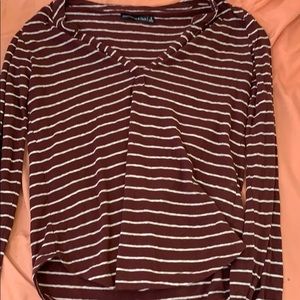 A long sleeve v neck.